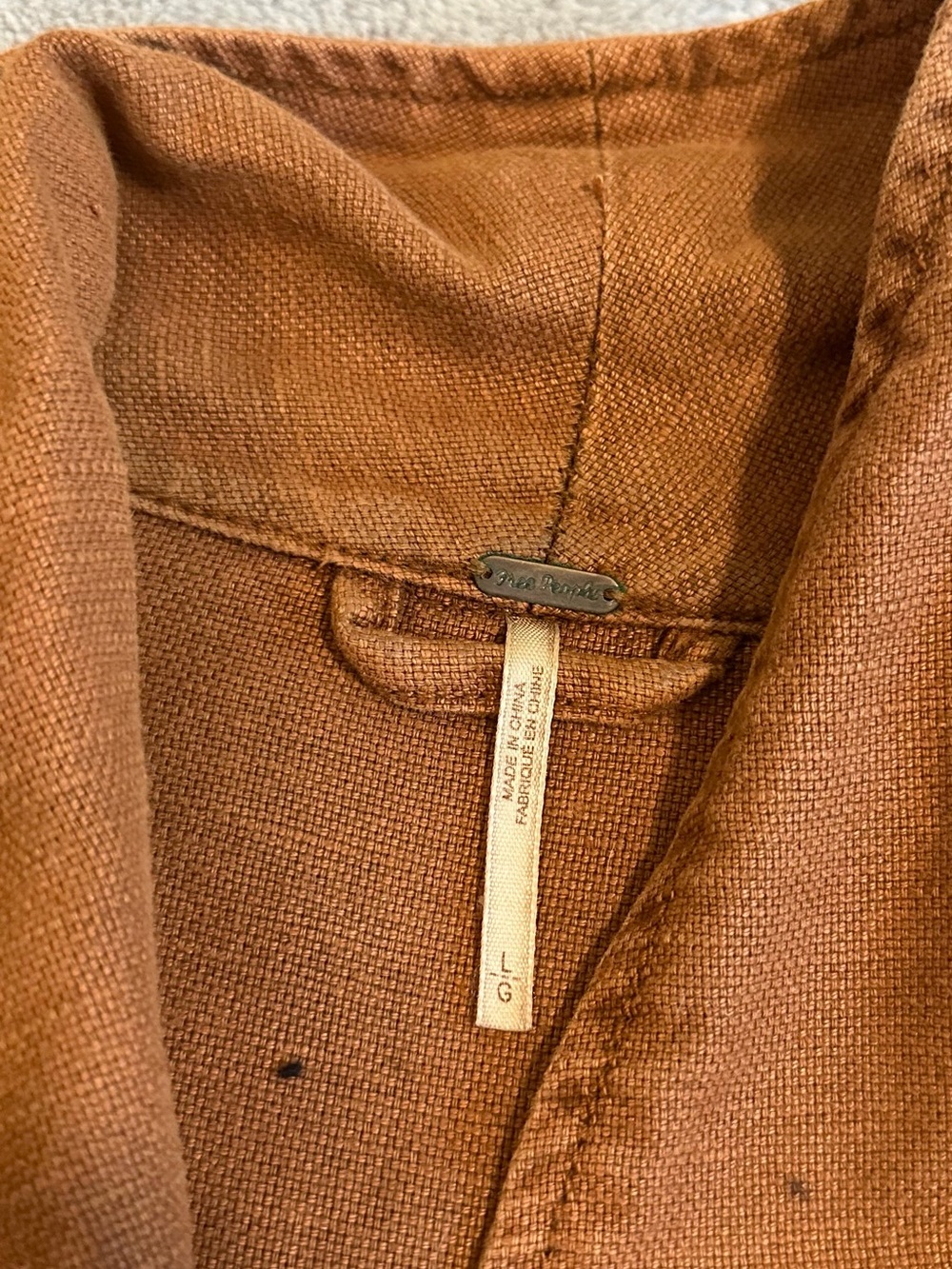 Free People Rust Brown Cargo Jacket - Picture 4 of 5